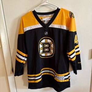 Boston Bruins Tory Krug #47 Reebok Black and Yellow NHL Jersey